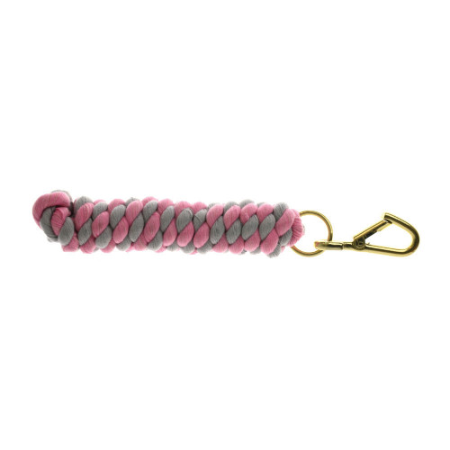 Hy Two Tone Twisted Lead Rope - Pink/Grey - 2.2 metres