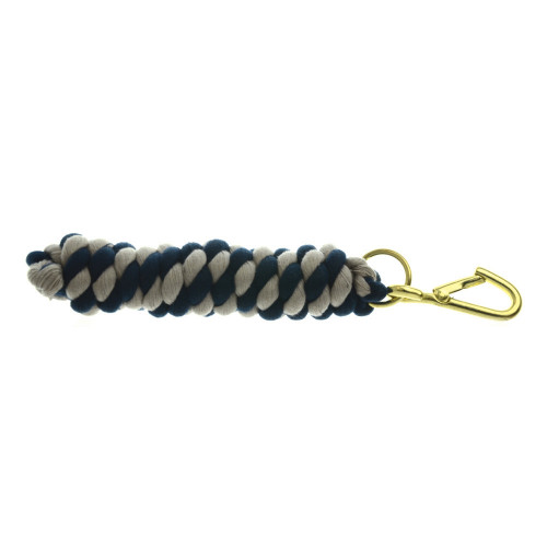 Hy Two Tone Twisted Lead Rope - Navy/Silver - 2.2 metres