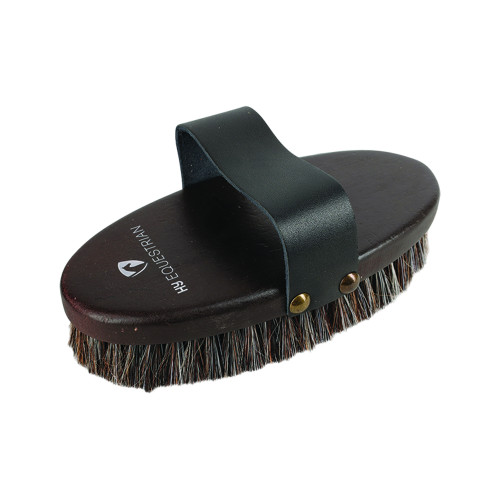 HySHINE Deluxe Body Brush with Horse Hair Mixed with Pig Bristles