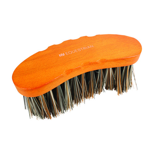 Hy Equestrian Luxury Half Round Brush - Tan
