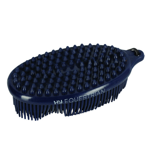 Hy Equestrian Pebble Brush - Navy