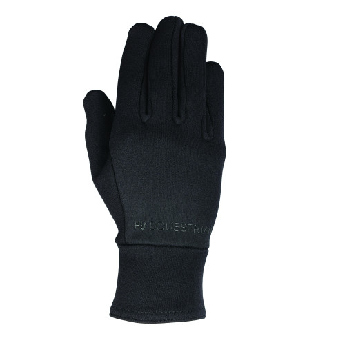 Hy Equestrian Ultra Grip Neoprene Fleece Gloves - Black - X Small