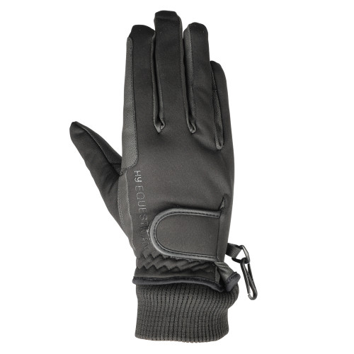 Hy5 Ultra Warm Softshell Gloves in Black in extra small