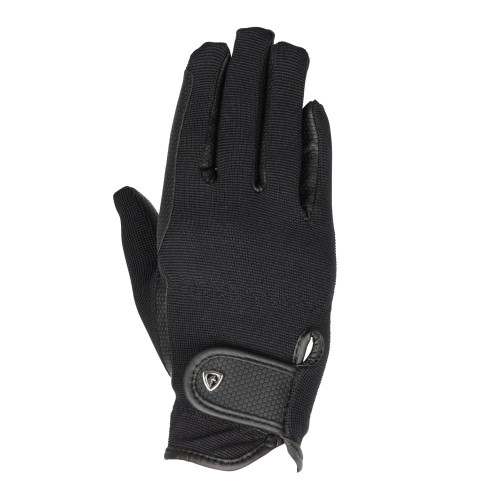 Hy Equestrian Pro Competition Grip Gloves - Black - X Small