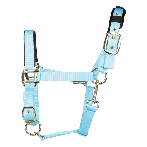 Hy Deluxe Padded Head Collar - Bright Blue - Pony