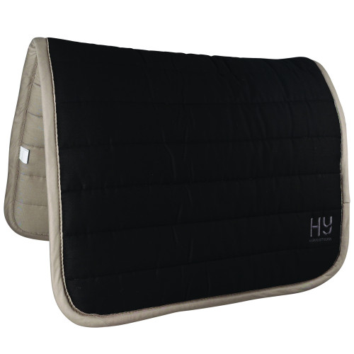 Hy Equestrian Reversible Two Colour Saddle Pad - Black/Grey - One Size