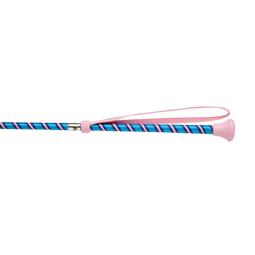 HySCHOOL Rainbow Riding Whip in Light Blue/Pale Pink