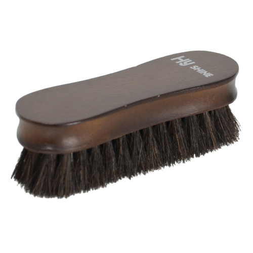 HySHINE Deluxe Wooden Face Brush with Horse Hair 