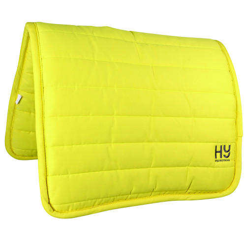 Hy Equestrian Neon Reversible Comfort Pad - Bright Yellow - One Size 