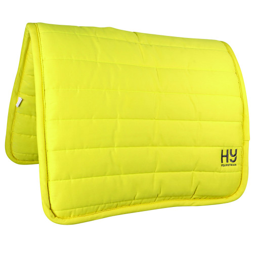 Hy Equestrian Neon Reversible Comfort Pad - Bright Yellow - One Size