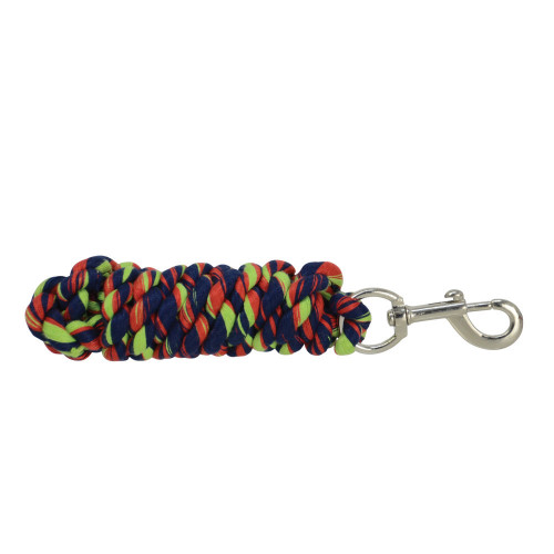 Hy Three Toned Lead Rope - White/Green/Navy/Red - 2m