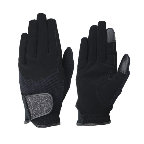 Hy5 Roka Riding Gloves - Black/Black - X Small