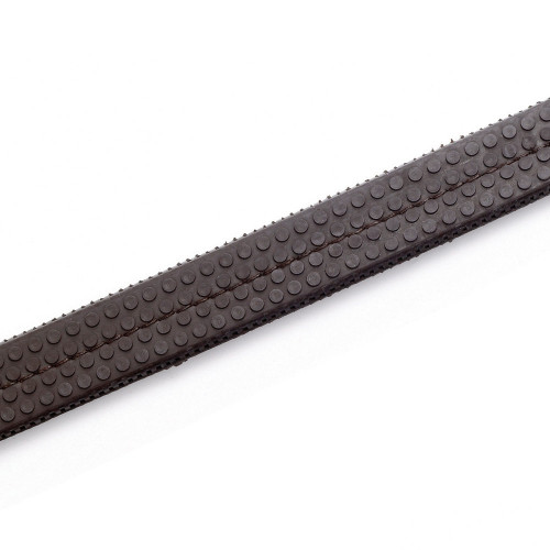 Hy Rubber Grip Reins - Brown - Pony 1/2''