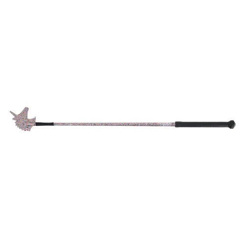 HySCHOOL Unicorn Riding Whip in Rainbow Glitter 