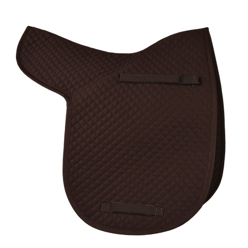 Full View HyWITHER Competition Dressage Numnah in Brown in Cob/Full Size