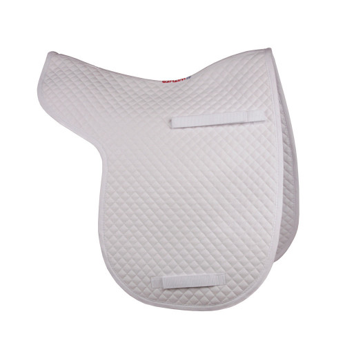 Full View HyWITHER Competition Dressage Numnah in White in Cob/Full Size