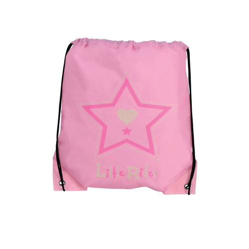 Riding Star Drawstring Bag by Little Rider  - Begonia Pink - 33 x 43cm