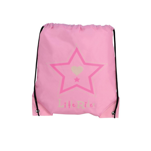 Riding Star Drawstring Bag by Little Rider - Begonia Pink - 33 x 43cm