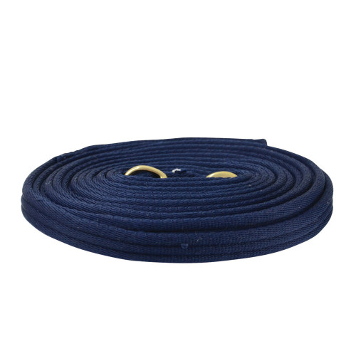 Hy Soft Webbing Lunge Rein - Navy - 25'