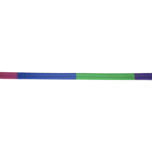Hy Rubber Covered Training Reins - Purple/Green/Blue/Fuchsia - 48" x 4/8