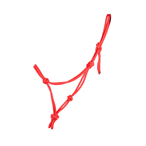 Hy Rope Halter - Red - Cob/Full