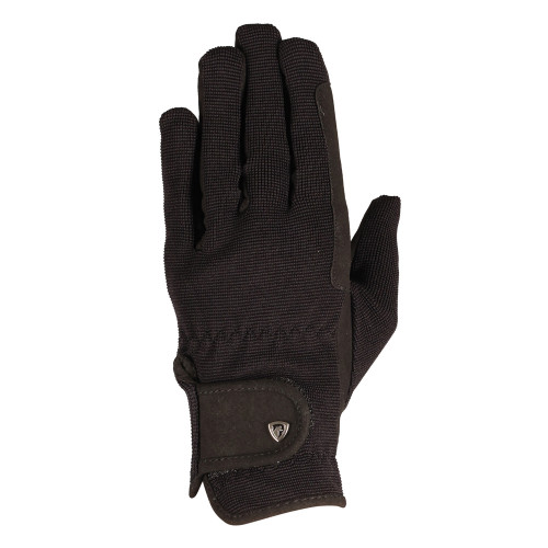 Hy Equestrian Every Day Riding Gloves - Black - X Small