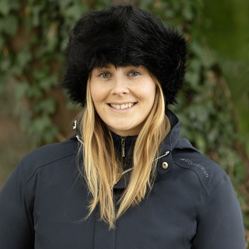 Hy Equestrian Idaho Fleece Lined Faux Fur Headband - Black - One Size