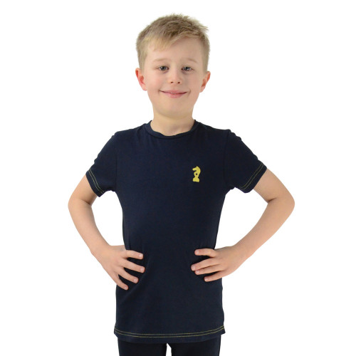 Lancelot T-Shirt by Little Knight - Navy/Yellow - 5-6 Years