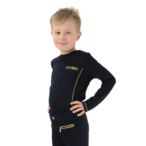 Lancelot Base Layer by Little Knight - Navy/Yellow - 3-4 Years