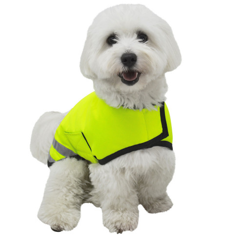 Hi vis shop waterproof dog coat