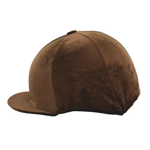 HyFASHION Velour Soft Velvet Hat Cover - Brown - One Size