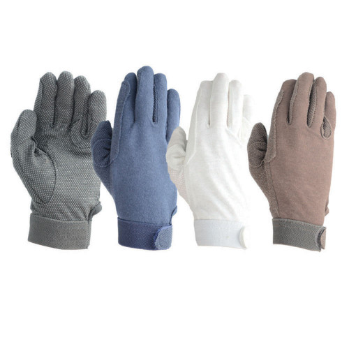 Hy5 Cotton Pimple Palm Gloves in Black in extra extra extra small