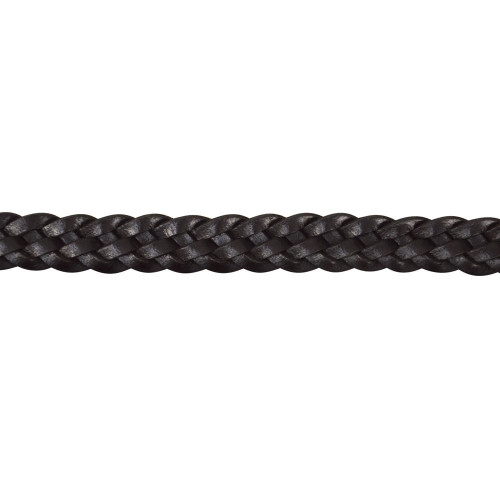 Hy Plaited Reins - Black - Pony 1/2"