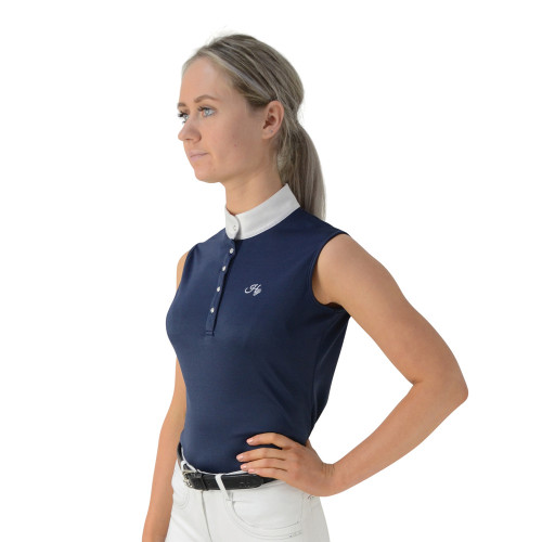 HyFASHION Sophia Sleeveless Show Shirt - Monaco Navy - X Large