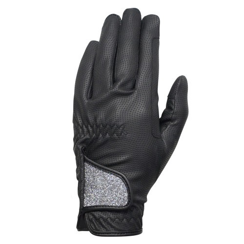 Hy5 Roka Advanced Riding Gloves in Black/Silver in extra small