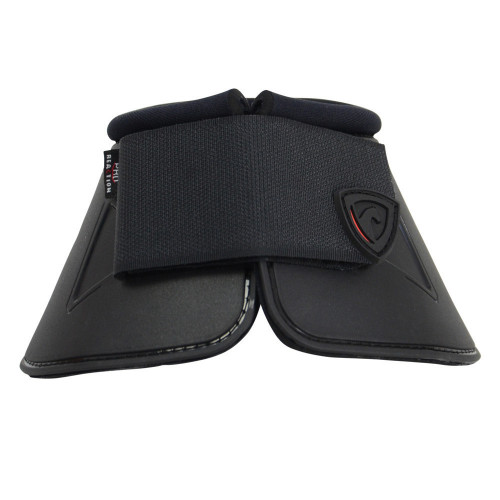 Front of Hy Armoured Guard Pro Reaction Over Reach Boots in Black in medium