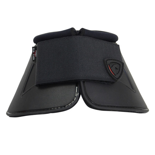 Front of Hy Armoured Guard Pro Reaction Over Reach Boots in Black in medium
