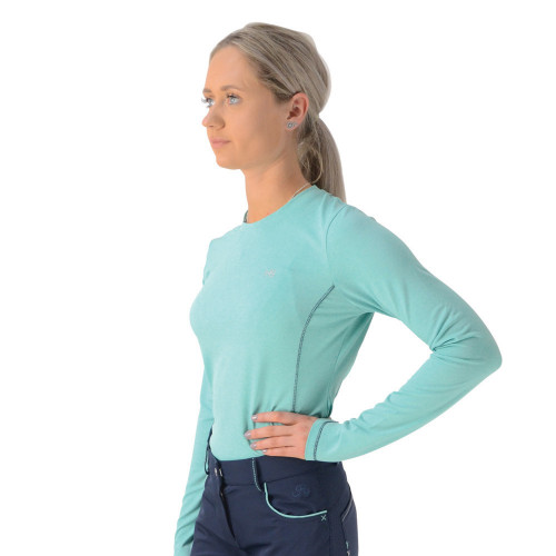 HyFASHION Mizs Beatrice Base Layer - Peppermint Green/Navy - 15-16 Years