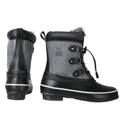 Hy Equestrian Short Mont Dolent Winter Boots - Slate Grey - 36 Standard
