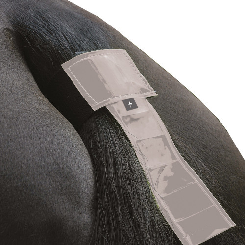 Silva Flash Reflective Tail Band by Hy Equestrian - Reflective Silver in One Size