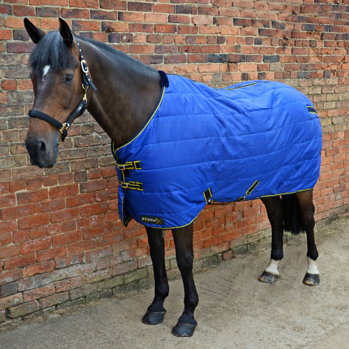 StormX Original 100 Stable Rug - in Royal Blue, Navy, Yellow in 4'6"