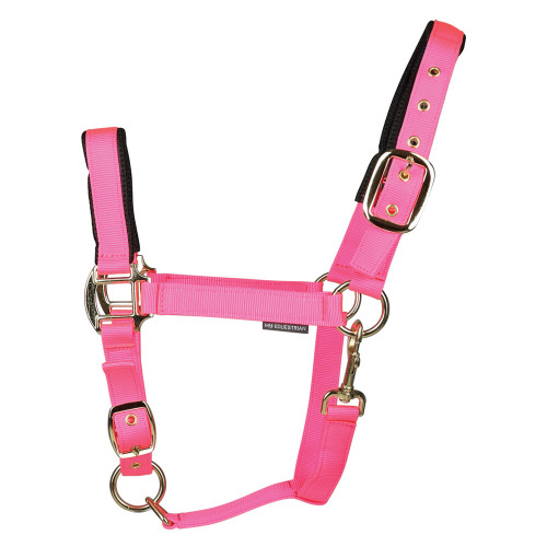 Hy Grand Prix Head Collar - Hot Pink - Pony