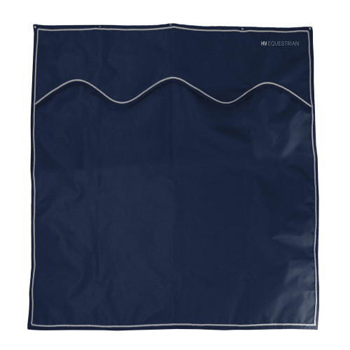 Hy Equestrian Stable Drape - Navy/Silver - 186 x 137cm