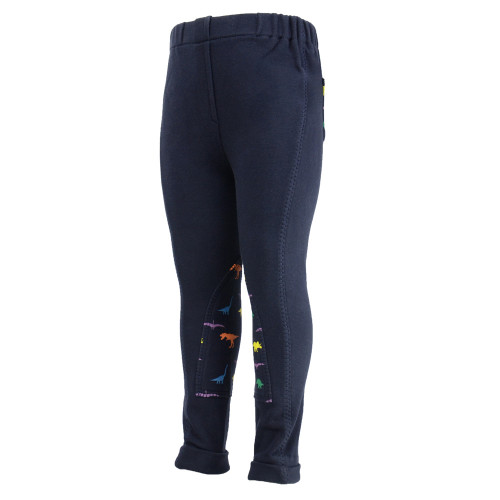 HyPERFORMANCE Dinosaur Tots Jodhpurs - Navy/Red/Orange/Green/Purple - X Large