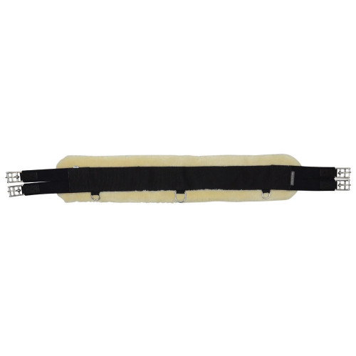 HyCOMFORT Detachable Faux Fur Elasticated Girth in Natural/Black in 42"