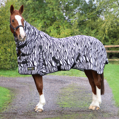 Hy Equestrian StormX Original Zebra Print Fly Rug