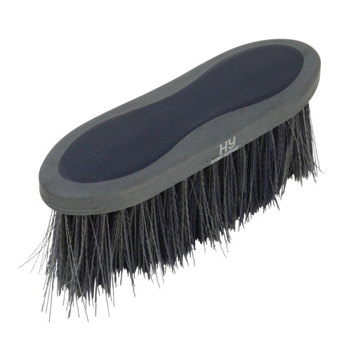 Hy Sport Active Groom Long Bristle Dandy Brush - Midnight Navy - 20.5 x 6.2cm