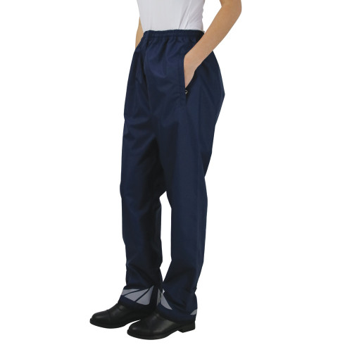 Hy Equestrian Waterproof Pull-On Over Trousers - Navy - X Small