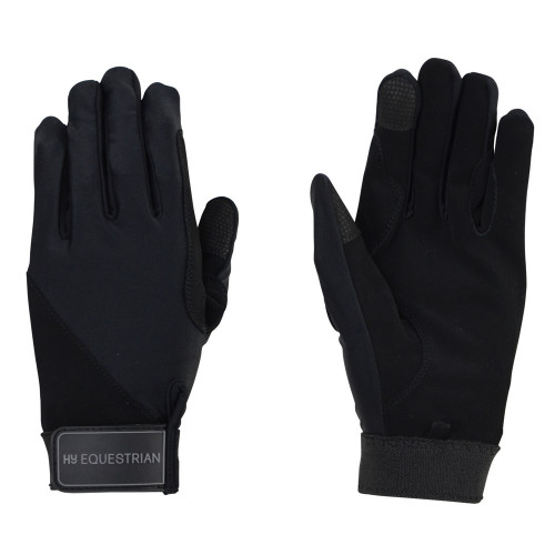 Hy Equestrian Absolute Fit Glove in Black in Child extra small