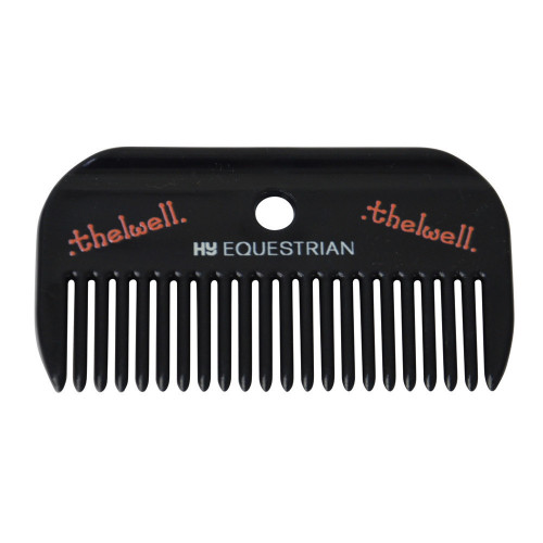 Hy Equestrian Thelwell Collection Mane Comb-Navy/Red-One Size